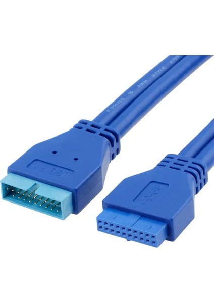 Fabrika Usb3.0 20PIN Veri Kablosu Anakart Transfer Şasisi Ön ve Arka Panel Kablosu 0.5 Metre (Yurt Dışından) modelleri