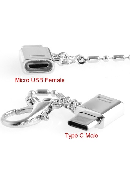 Metal Usb-C 3.1 Tip C Erkek - Mikro USB 2.0 Dişi Dönüştürücü Konektörü (Yurt Dışından) indirimleri