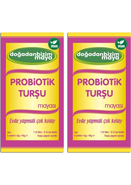 Doğadan Bizim Probiyotik Turşu Mayası 2'Li Set