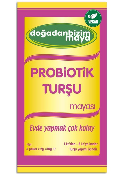 Doğadan Bizim Probiotik Turşu Mayası 5 Adet