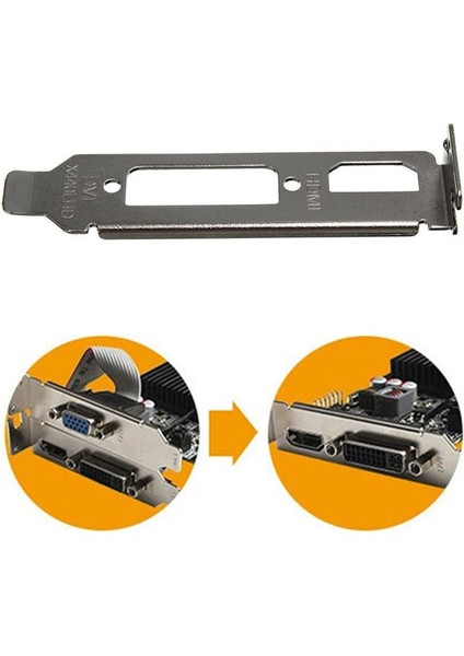 Yarım Yükseklik Grafik Ekran Kartı Seti Için Düşük Profil Braket Adaptörü HDMI Uyumlu DVI Bağlantı Noktası (Yurt Dışından)
