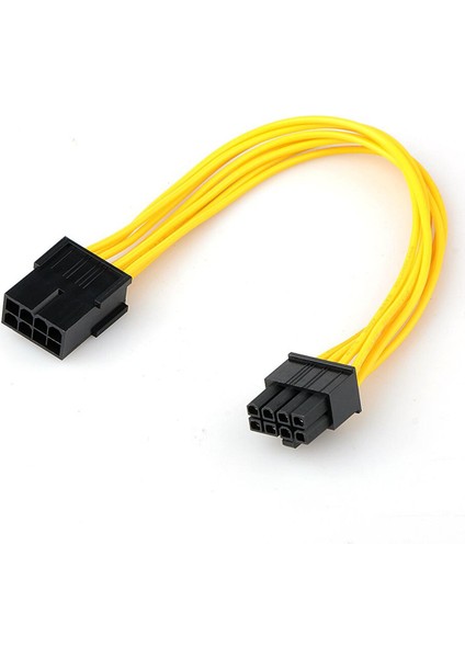 8-Pin Pcı Express - Pcie 8 Pin (6+2) Pc Anakart Grafik Ekran Kartı Pci-E Gpu VGA Atx Psu Güç Uzatma Kablosu (Yurt Dışından)