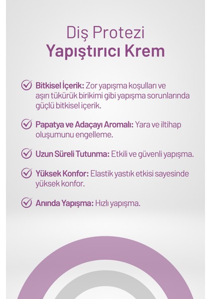 Diş Protezi Yapıştırıcı Krem 40 gr