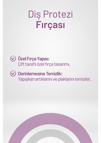 Aktıdent Diş Protezi Fırçası