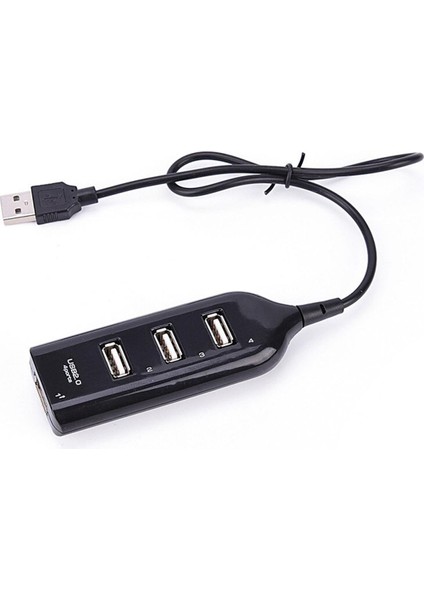 USB 2.0 Yüksek Hızlı 4 Bağlantı Noktalı Splitter USB Hub Adaptörü Pc Dizüstü Bilgisayar Için Siyah ve Yalnızca Bireysel Olarak Kullanılabilir (Yurt Dışından)