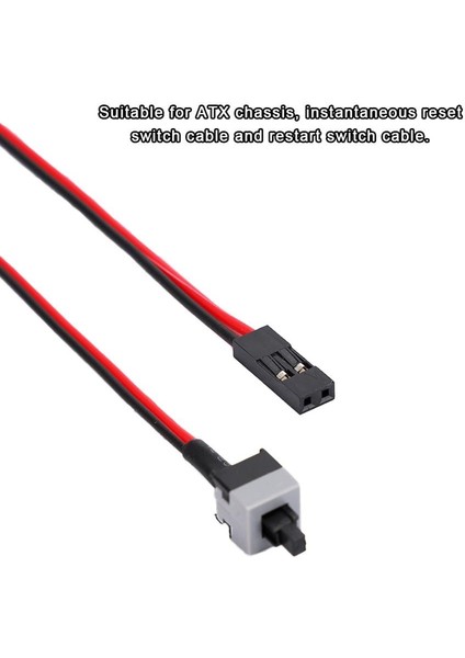 2pin Pc Yeniden Başlatılıyor Atx Bilgisayar Kasası Güç Düğmesi Anakart Jumper Anahtarı (Yurt Dışından) fırsatları
