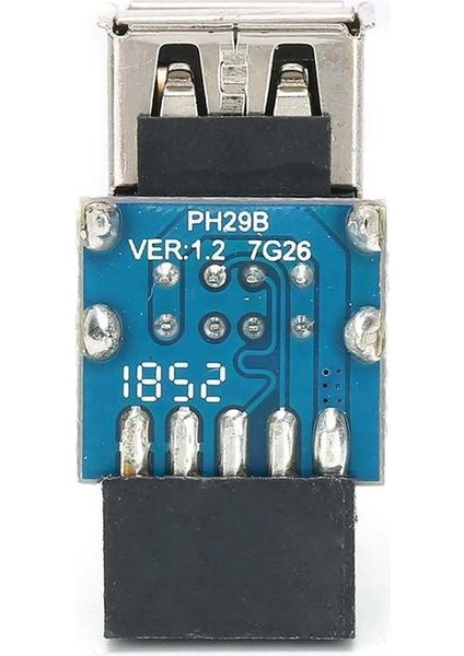 9pın - 2 Bağlantı Noktalı Usb2.0 Genişletilmiş Genişletme Bağlantı Noktası Adaptörü Bilgisayar Ekipman Aksesuarları (Yurt Dışından) indirimleri