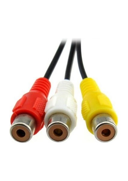 Yüksek Hızlı 3,5 mm Erkek Jack 3 Rca Dişi Fiş Adaptörü Ses Dönüştürücü Video Av Kablosu Tel Kablosu (Yurt Dışından)