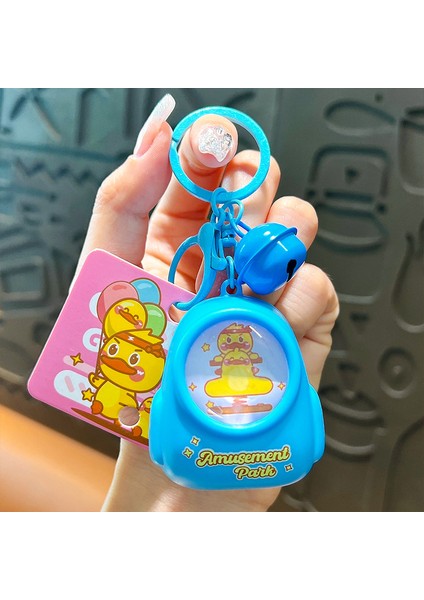 Gece Lambası Sarı Ördek Anahtarlık Araba Sırt Çantası Dekorasyonu (Yurt Dışından)