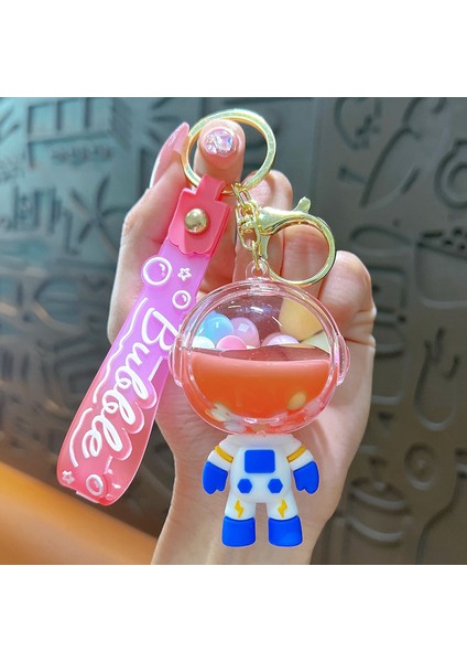 Astronot Araba Çanta Anahtarlığı Kolye Dekorasyon Hediye (Yurt Dışından)