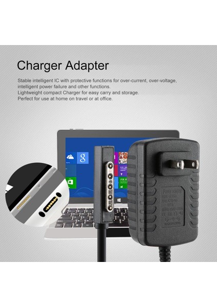 Microsoft Surface 10.6 Rt Tablet Abd Tak Için Te Güç Şarj Adaptörü (Yurt Dışından) indirimleri