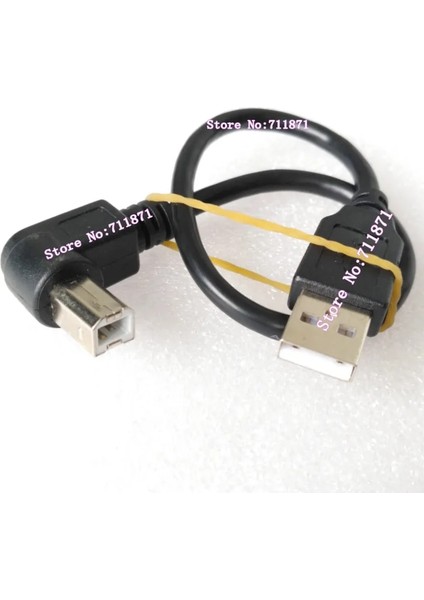 Kısa 30 cm 90 Derece Sağ Açı A Erkek B Erkek Usb2.0 Yazıcı Kablosu Hattı Viraj Sol Sağ USB 2.0 Ab Erkek Yazıcı Tel Kablosu (Yurt Dışından) modelleri