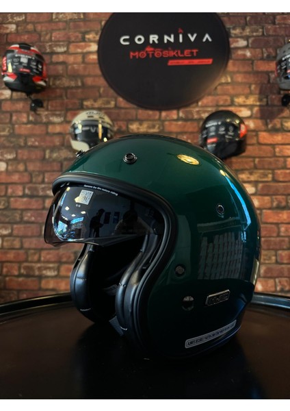 V31 Kask Koyu Yeşil