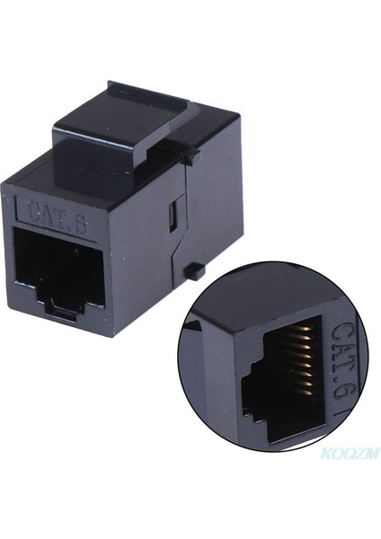 Cat6 Düz Ağ Modülü RJ45 Konnektör Bilgi Soketi Bilgisayar Bağlayıcı Kablo Adaptörü Ethernet Keystone Jakı (Yurt Dışından)