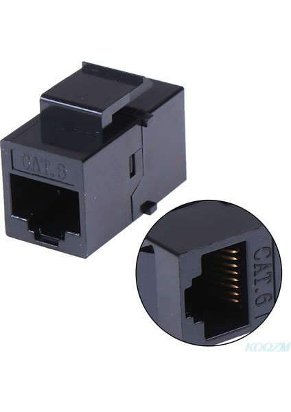 Cat6 Düz Ağ Modülü RJ45 Konnektör Bilgi Soketi Bilgisayar Bağlayıcı Kablo Adaptörü Ethernet Keystone Jakı (Yurt Dışından)