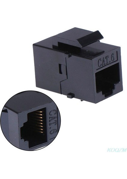 Cat6 Düz Ağ Modülü RJ45 Konnektör Bilgi Soketi Bilgisayar Bağlayıcı Kablo Adaptörü Ethernet Keystone Jakı (Yurt Dışından)