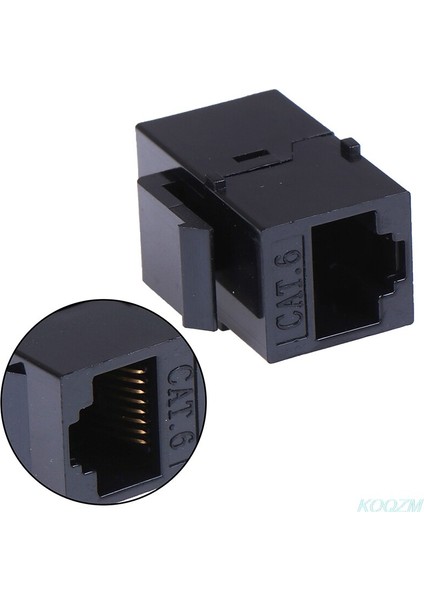 Cat6 Düz Ağ Modülü RJ45 Konnektör Bilgi Soketi Bilgisayar Bağlayıcı Kablo Adaptörü Ethernet Keystone Jakı (Yurt Dışından)