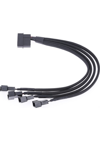 Fan Kablo Ayırıcı Güç Kablosu 12V 27CM 4pin Ide Molex 4-Port 3pin/4pin Soğutucu Soğutma Fanı Ayırıcı Güç Kablosu Bilgisayar Için (Yurt Dışından)