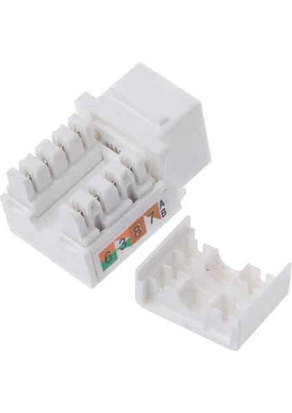 Cat6 Ağ Modülü Bilgi Soketi RJ45 Konnektör Adaptörü Keystone Jack R91A (Yurt Dışından)