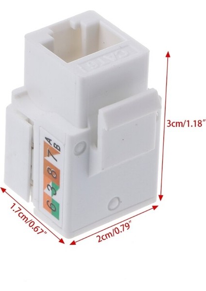 Cat6 Ağ Modülü Bilgi Soketi RJ45 Konnektör Adaptörü Keystone Jack R91A (Yurt Dışından)
