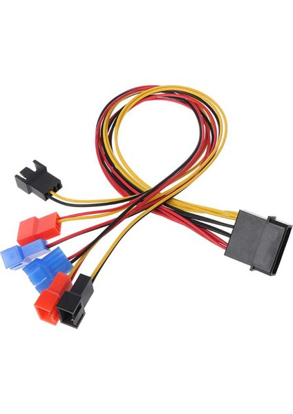4-Pin Ide Molex 6-Port Soğutma Fanı 2-Pin Splitter Güç Pc Dıy Adaptör Kablosu 12V 7V 5V (Yurt Dışından)