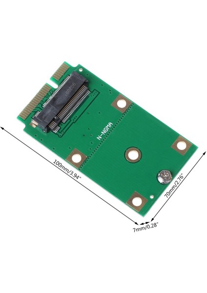 M.2 Ssd'den Msata Ssd'ye Adaptör Kartı SSD Dönüştürücü Desteği 2230 2242 SSD 62KA (Yurt Dışından)