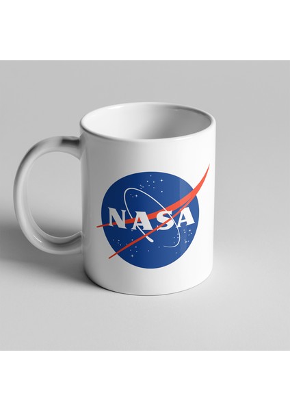 NASA Not Flat Logolu Kupa Seramik Kahve Mug