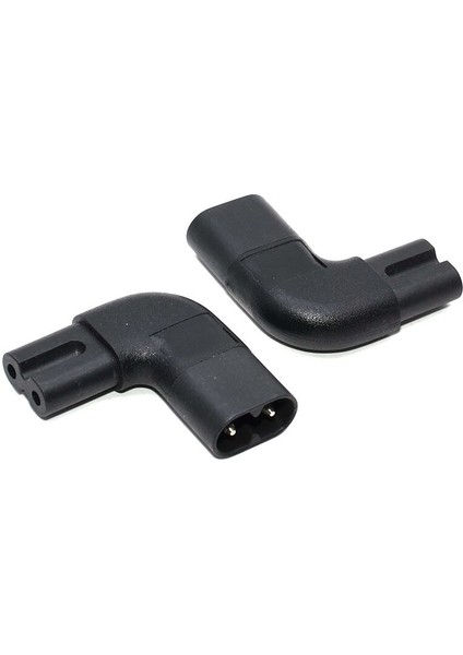 Sağ Açılı Iec 320 C7 Dişi - C8 Erkek 2-Pin Ac Güç Fişi Dönüştürücü Adaptör (Yurt Dışından) fiyatları