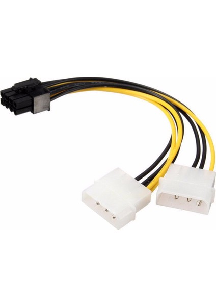 18 cm 8pin Çift 4pin Ekran Kartı Güç Kablosu Y Şekli 8 Pin Pcı Express Çift 4 Pin Molex Grafik Kartı Güç Kablosu #280903 (Yurt Dışından) fiyatları