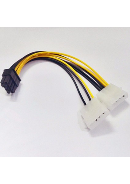 18 cm 8pin Çift 4pin Ekran Kartı Güç Kablosu Y Şekli 8 Pin Pcı Express Çift 4 Pin Molex Grafik Kartı Güç Kablosu #280903 (Yurt Dışından) fırsatları
