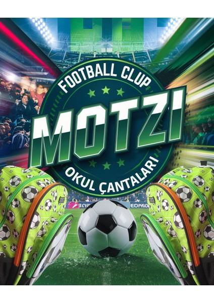 Football Club Üç Gözlü İlkokul Sırt Çantası MTZ010023