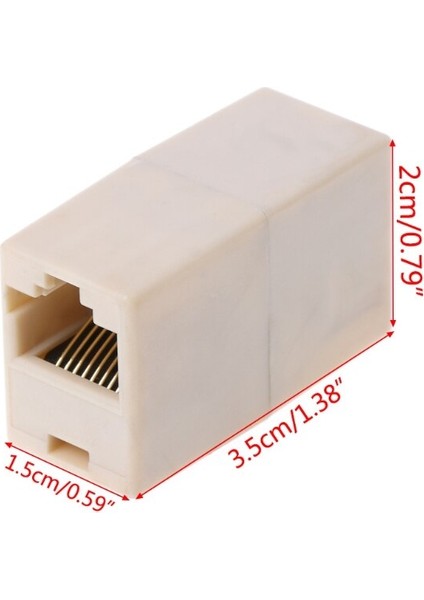 1 Adet 8 Telli RJ45 Cat5 CAT5E Ağ Ethernet Konektörü Adaptörü (Yurt Dışından) indirimleri
