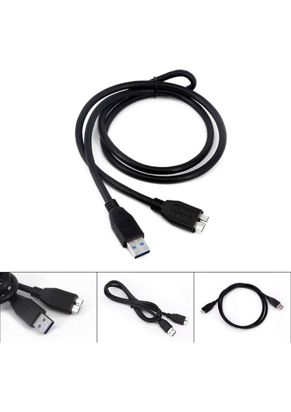 1 M/0.5 M Esnek USB 3.0 Erkek A'dan Mikro B'ye Sabit Disk Kablo Hattı Samsung Galaxy Pc Için Seagate Wd 4.8 Gbps Verim Usb3.0 Için (Yurt Dışından) modelleri
