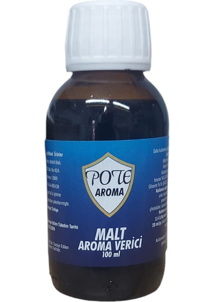 Pote Aroma Malt Viski Aroması kiti Irlanda 100ML hazır karısım