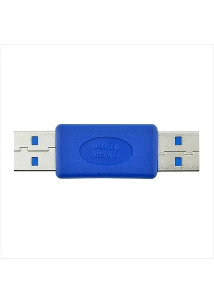 1 Adet USB 3.0 Tip A Erkek Tip A Erkek Fiş Konnektörü Adaptörü Usb3.0 Dönüştürücü Konnektör Adaptörü Am Am Mavi (Yurt Dışından) indirimleri