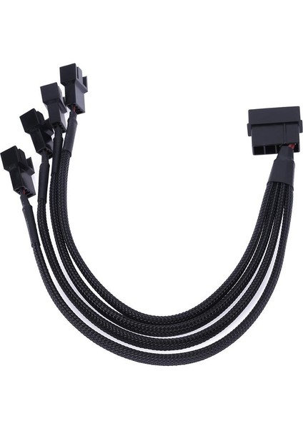 Kollu 4pin Ide Molex 4-Port 3pin/4pin Güç Siyah Kaynağı Fiş Soğutucu Soğutma Fanı Splitter Güç Kablo Tel Pc Bilgisayar Için (Yurt Dışından) fiyatları