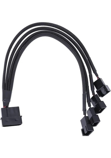 Kollu 4pin Ide Molex 4-Port 3pin/4pin Güç Siyah Kaynağı Fiş Soğutucu Soğutma Fanı Splitter Güç Kablo Tel Pc Bilgisayar Için (Yurt Dışından) fırsatları