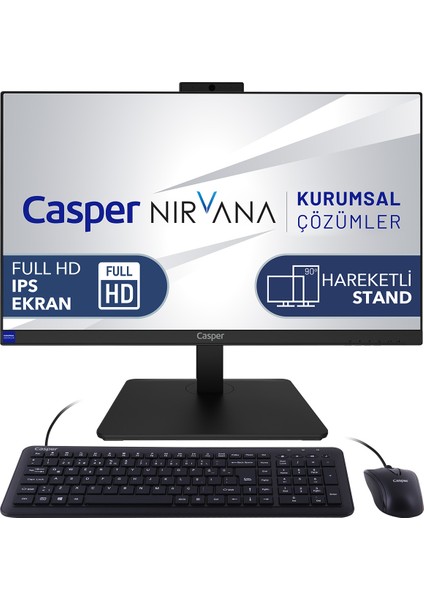 Nirvana A70.5700-EF00X-V-T Ryzen 7-5700U 64 GB Ram 1tb Nvme SSD Freedos Dokunmatik Ekran