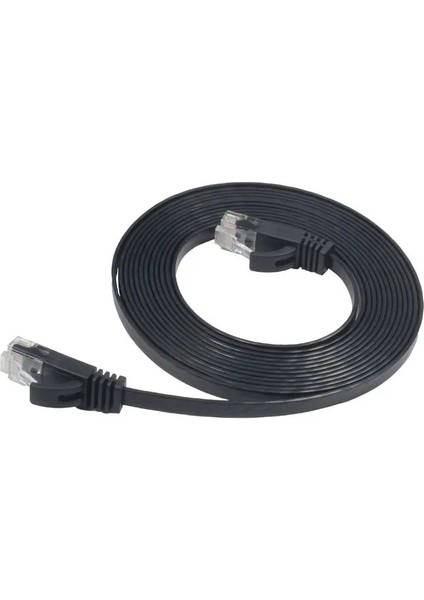 1 M Cat 6 Ethernet Kablosu Düz Internet Ağı Yama Kabloları Yüksek Hızlı Bilgisayar Tel Kurşun Pc Için RJ45 Yüksek Performans (Yurt Dışından) fırsatları