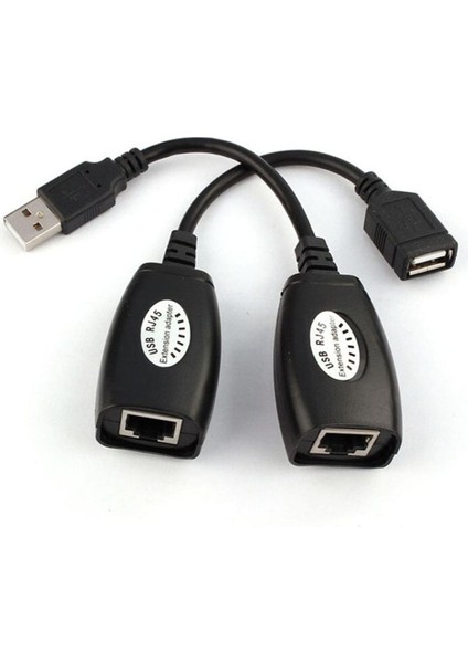 Gelişmiş 2018 Yeni Bilgisayar Adaptörü Mikro USB USB Uzatma Genişletici Adaptör Cat5 RJ45 Lan Kablosu Kullanarak 150 Ft'ye Kadar (Yurt Dışından)