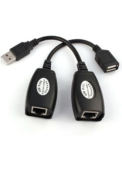 Gelişmiş 2018 Yeni Bilgisayar Adaptörü Mikro USB USB Uzatma Genişletici Adaptör Cat5 RJ45 Lan Kablosu Kullanarak 150 Ft'ye Kadar (Yurt Dışından)