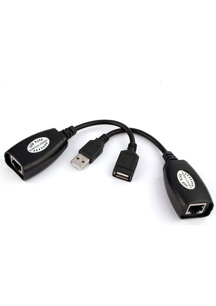 Gelişmiş 2018 Yeni Bilgisayar Adaptörü Mikro USB USB Uzatma Genişletici Adaptör Cat5 RJ45 Lan Kablosu Kullanarak 150 Ft'ye Kadar (Yurt Dışından)