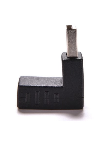 90 Derece USB 2.0 A Erkekten Dişiye Sol ve Sağ Açılı Adaptör USB 2.0 Am/af Konektörü Dizüstü Pc Bilgisayar Için Siyah (Yurt Dışından)
