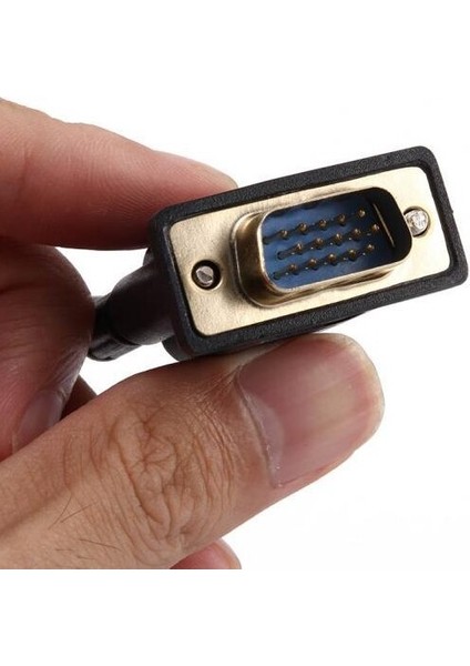VGA 15 Pin Erkek 3rca Tv S-Video Av Çıkışı Dönüştürücü Adaptör Kablosu M/f Konektörü Pc Bilgisayar Dizüstü 20 cm (Yurt Dışından)