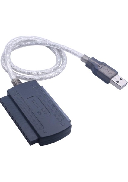 Yüksek Kaliteli 3 In 1 USB 2.0 Ide Sata 5.25 S-Ata 2.5 3.5 Inç Sabit Disk HDD Adaptör Kablosu Pc Dizüstü Dönüştürücü Için (Yurt Dışından)