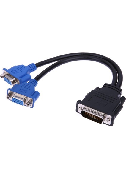 Dms-59 Pin 5.9mm Erkek 2 VGA 15 Pin Dişi Splitter Adaptör Uzatma Kablosu Tel Hp Dell Monitör Tv Projektörü Hdtv Için (Yurt Dışından)