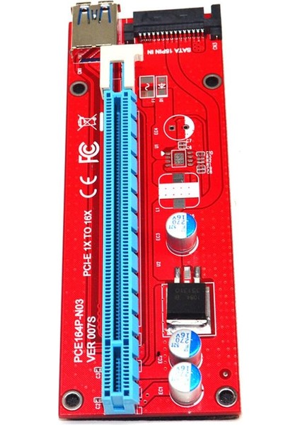 USB 3.0 164P Pcı-E Express 1x Ila 16X Genişletici Yükseltici Kart 6pin Sata Madencilik Pcı-E Express 1x Ila 16X Genişletici Yükseltici Kart (Yurt Dışından) indirimleri