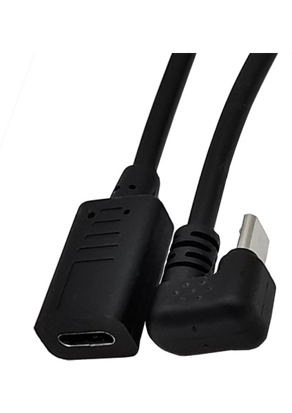90 180 Derece Yukarı Açı USB 3.1 Tip C Dişi Mikro USB Erkek Usb-C Şarj Veri Dönüştürücü Adaptör Kablosu 0.3 M/30 cm (Yurt Dışından) fırsatları