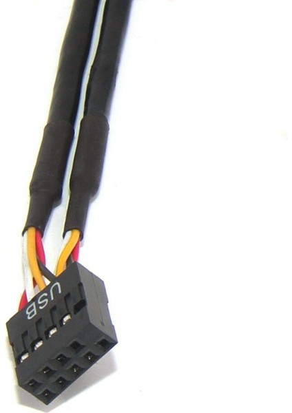 Pin USB Başlığı Erkek 1 Ila 2 Kadın Uzatma Splitter Kablosu 9 P Konnektör Adaptörü Plastik + Metal Malzeme (Yurt Dışından) fırsatları