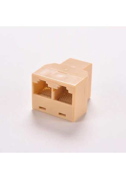 1 Ila 2 Dişi Soket Ağ Modüler Fiş Lan Splitter Konnektör Adaptörü DZ517 RJ45 Çoğaltıcı 8P8C Ethernet Kablo Genişletici (Yurt Dışından)